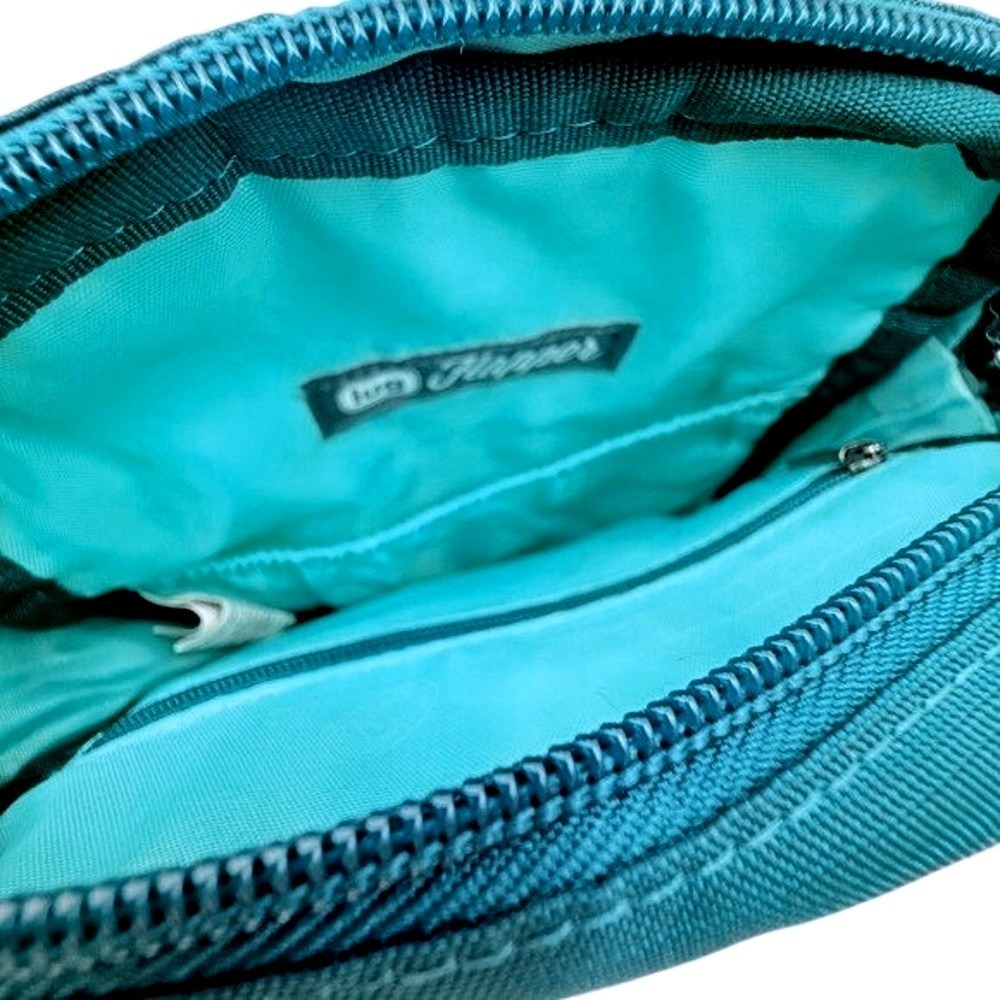 Lug Flapper SE Convertible Crossbody Bag Teal Quilted Travel Organizer Purse - Picture 10 of 11
